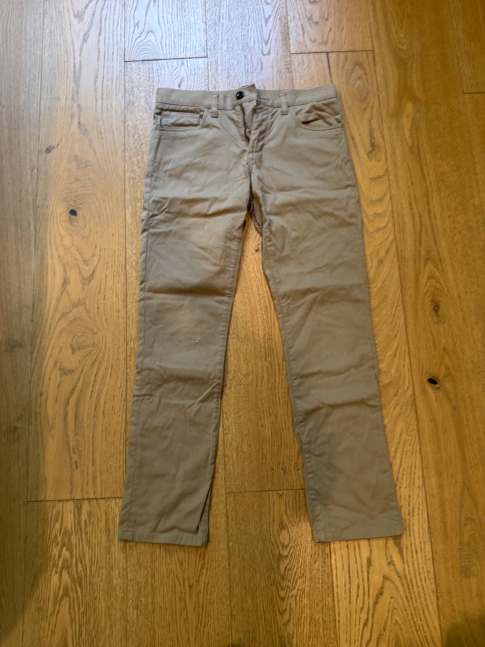 Vince Tan Khaki Slim Chinos